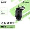 RAKK ARKA Braided Cable Lightweight RGB Gaming Mouse Black