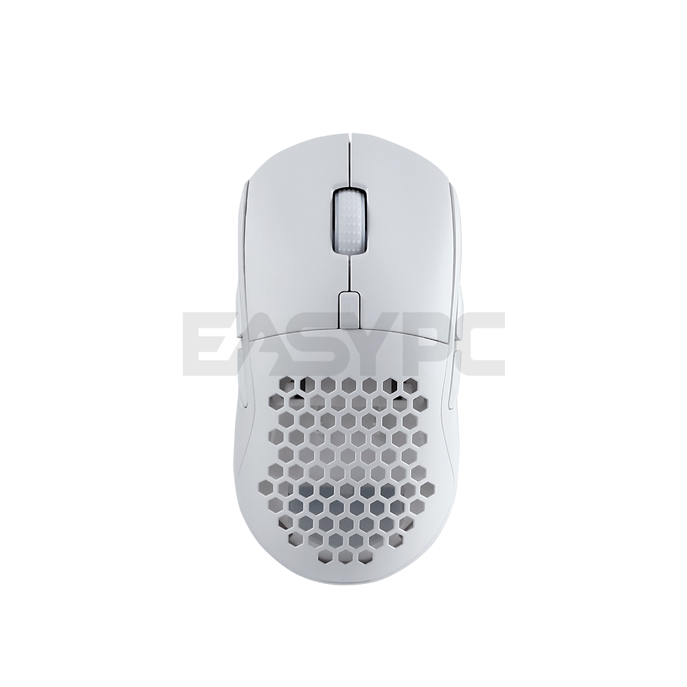 RAKK DASIG X Ambidextrous Hotswap Trimode PMW3325 Huano 80M RGB Gaming Mouse White-c