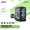 RAKK Grande ATX Open Frame Gaming Case Black Tempered