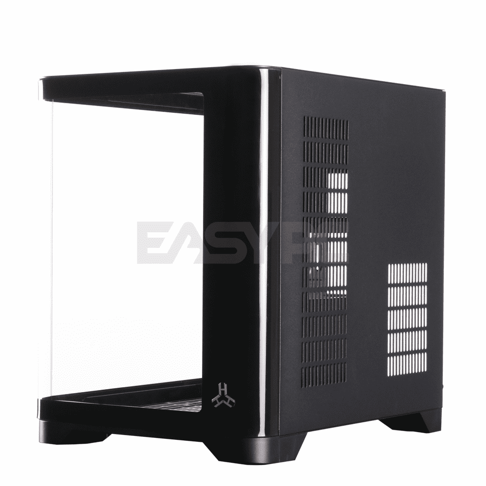 RAKK HAMRUS-M Curved Gaming PC Case M-ATX Black – EasyPC