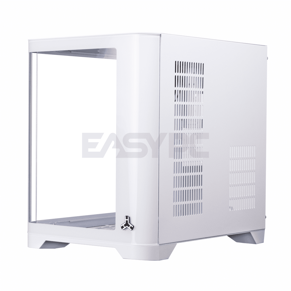 RAKK HAMRUS-M Curved Gaming PC Case M-ATX White – EasyPC