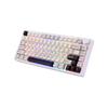 RAKK Hanan Ultra|Gasket Mount Aluminum CNC Case|81 Keys Trimode Mechanical Keyboard|White-b