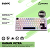 RAKK Hanan Ultra|Gasket Mount Aluminum CNC Case|81 Keys Trimode Mechanical Keyboard|White