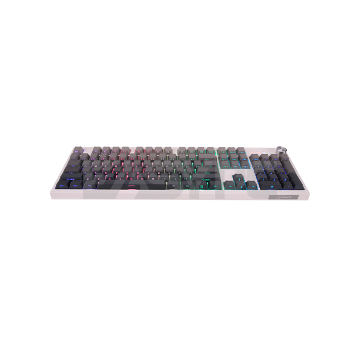 RAKK KIMAT XT3 Huano Yellow, Grey Gradiant Trimode Mechanical Keyboard-d