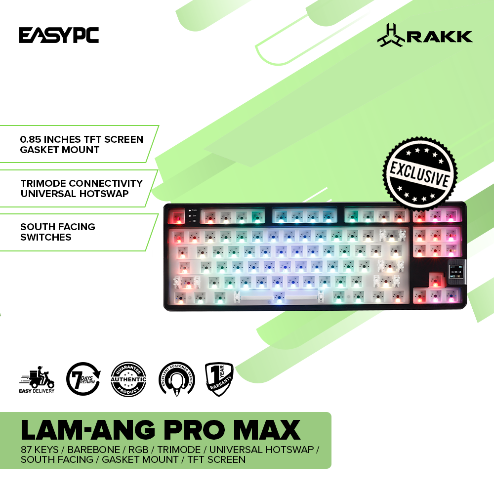 RAKK LAM-ANG PRO MAX 87 Keys / Barebone / RGB / Trimode