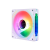 RAKK MARIS ASTRO 120mm 3in1 Chassin Fan 4-pin ARGB with HUB and Remote White-b