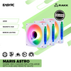 RAKK MARIS ASTRO 120mm 3in1 Chassin Fan 4-pin ARGB with HUB and Remote White