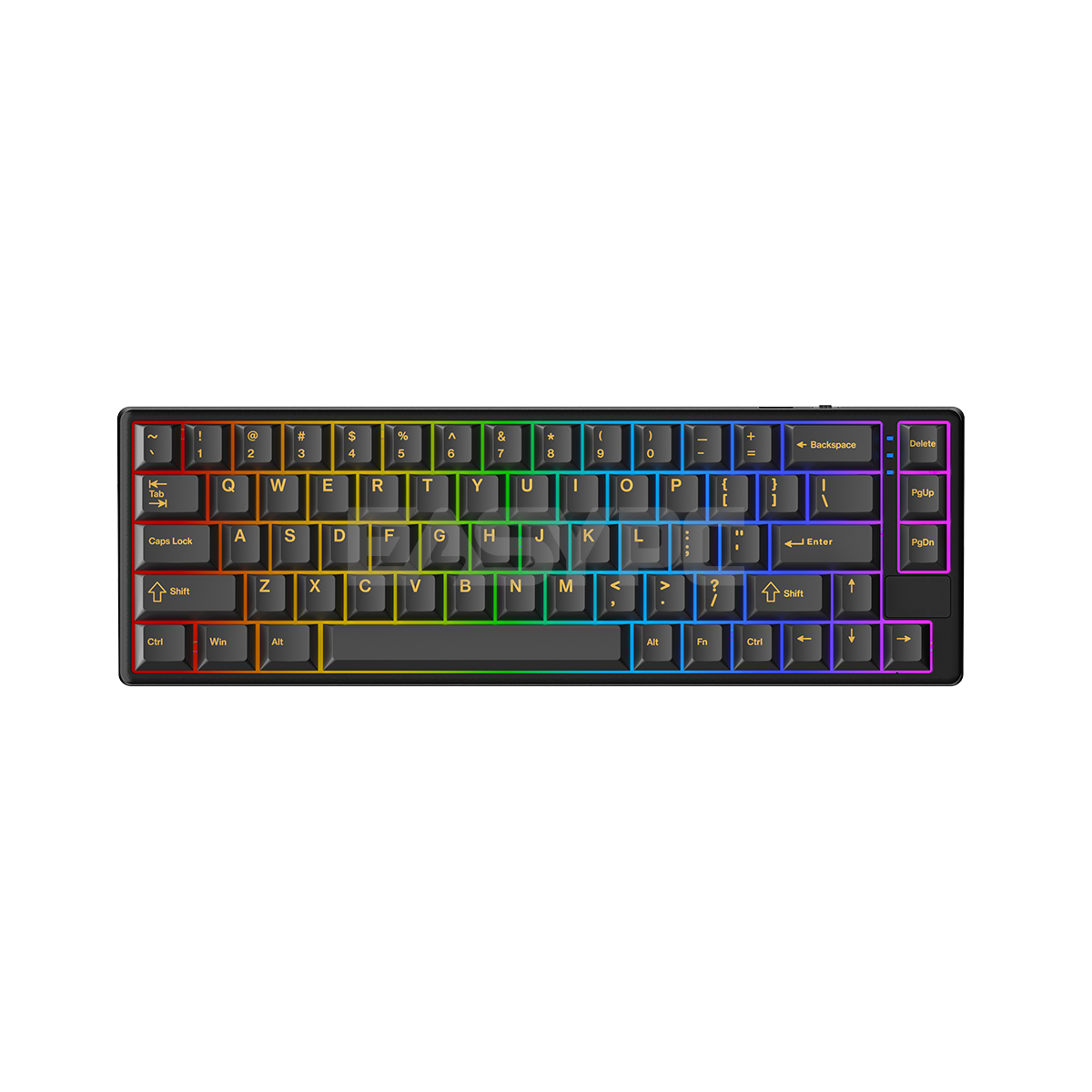 RAKK PLUMA V2 67 Keys Trimode Outemu Red Switch Mechanical Gaming Keyboard RGB Black-a
