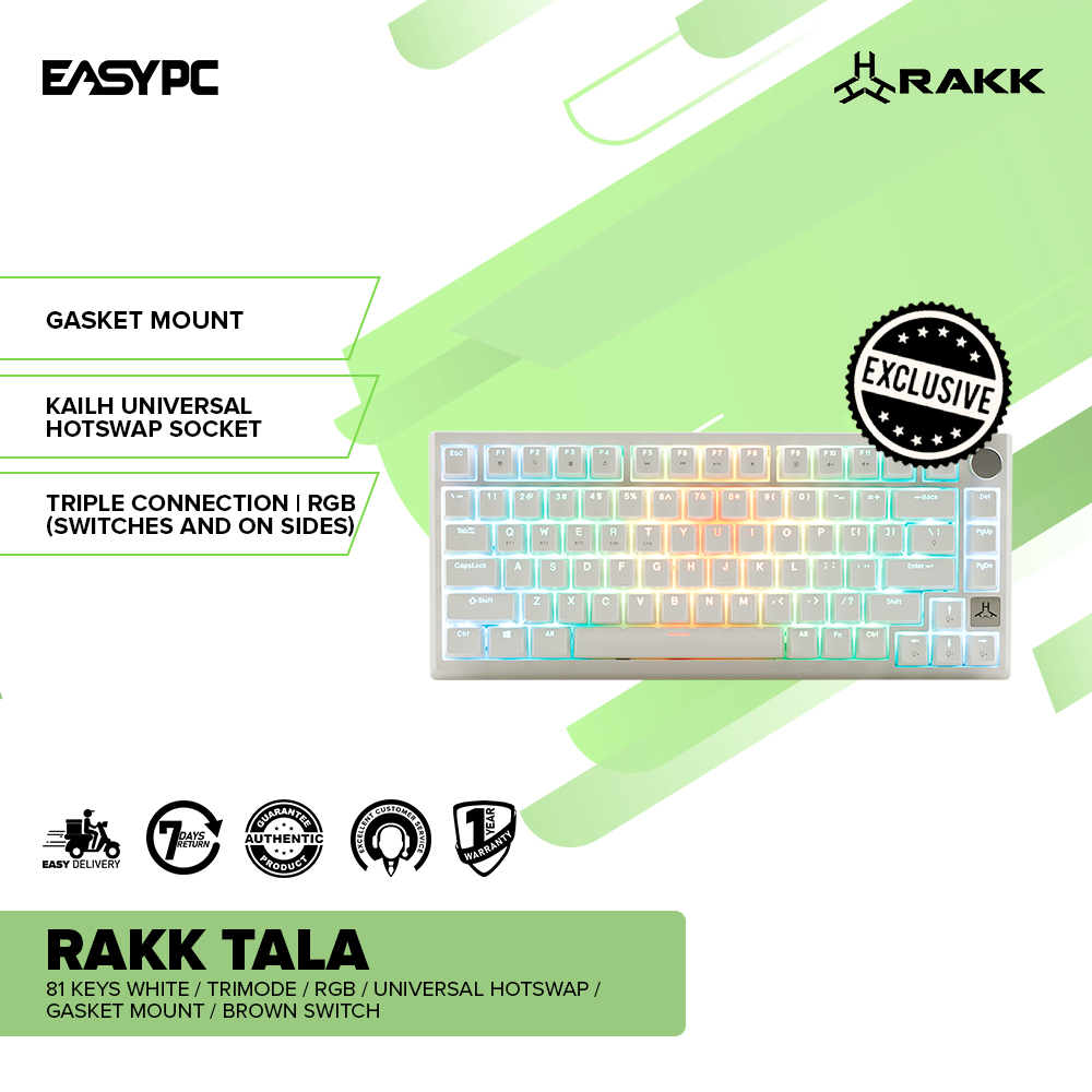 RAKK TALA 81 Keys / Trimode / RGB / Universal Hotswap / – EasyPC
