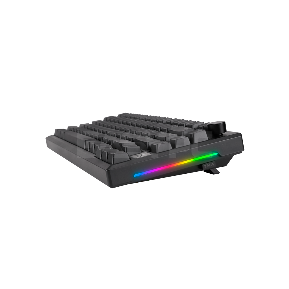 RAKK TALA 81 Keys White / Trimode / RGB / Universal Hotswap / Gasket Mount / Brown Switch/ Black-c