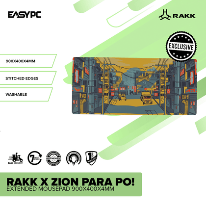 RAKK x ZION PARA PO! Extended Mousepad 900x400x4mm