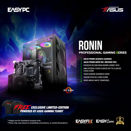 EasyPC RONIN - ASUS Pick Build Asenan Gaming Desktop