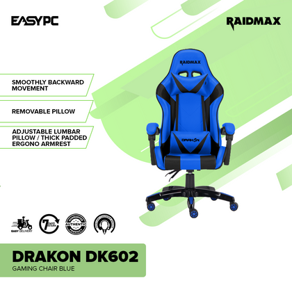 Raidmax Drakon DK602 Gaming Chair Blue