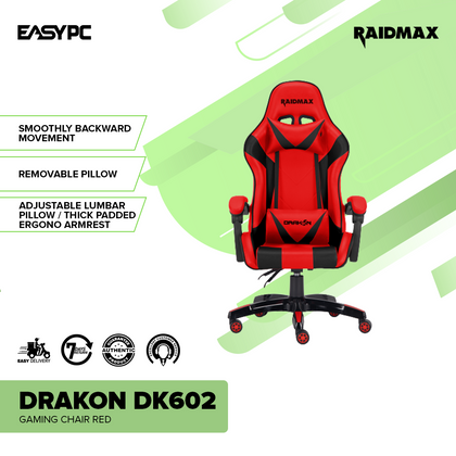 Raidmax Drakon DK602 Gaming Chair Red