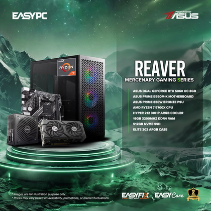 EasyPC REAVER - ASUS Mercenary Gaming Series Gaming Desktop