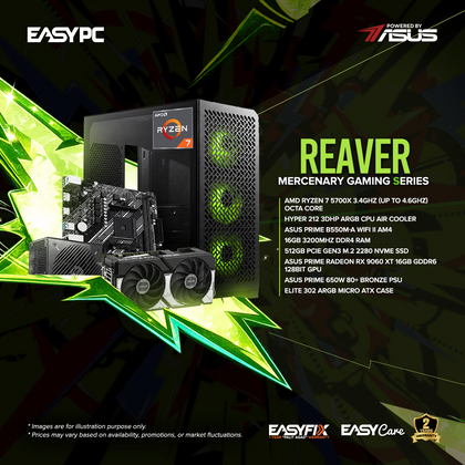 EasyPC REAVER - ASUS Pick Build Asenan Mercenary Gaming Series Gaming Desktop