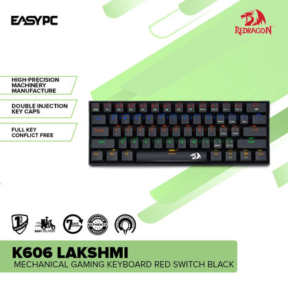 Redragon K606 LAKSHMI Mechanical Gaming Keyboard Red Switch Black