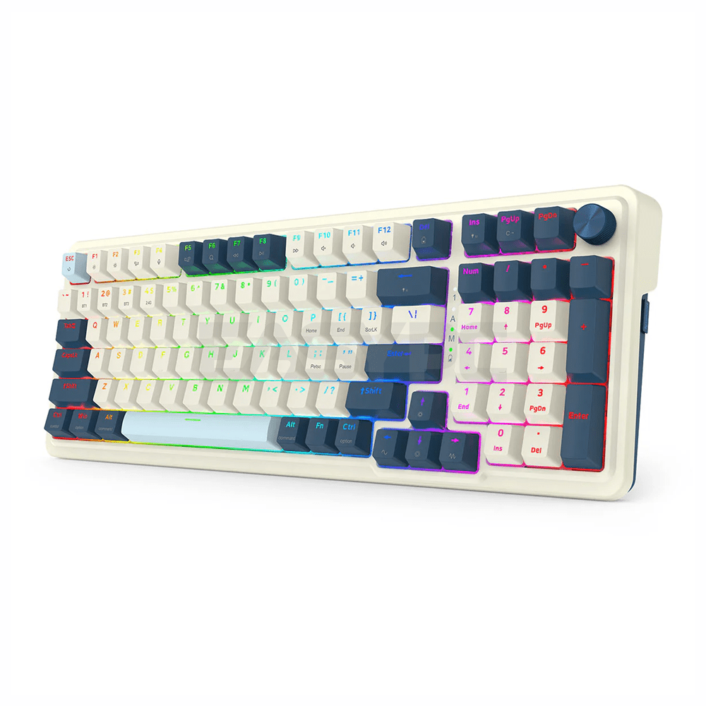 Redragon K686WB-RGB- EISA PRO Mechanical Gaming Keyboard White Blue-b