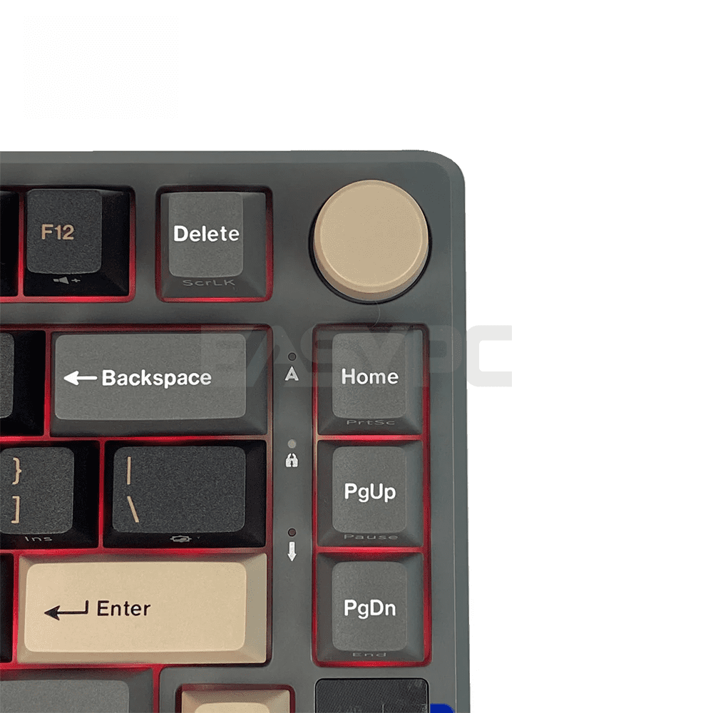 Royal Kludge RK-M75 Trimode Mechanical Keyboard Oled Screen Phantom-c