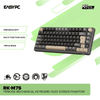 Royal Kludge RK-M75 Trimode Mechanical Keyboard Oled Screen Phantom