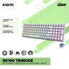 Royal Kludge RK100 Trimode Blue switch Mechanical Keyboard White