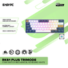 Royal Kludge RK61 Plus Trimode Cyan switch Mechanical Keyboard white/ Klein Blue
