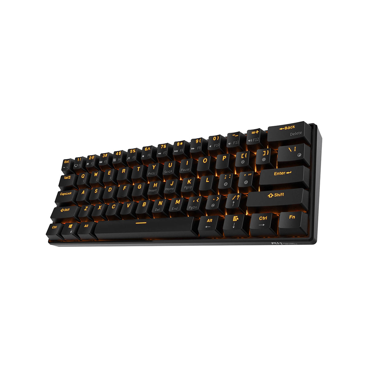 Royal Kludge RK61 Trimode Brown switch Mechanical Keyboard Black-b