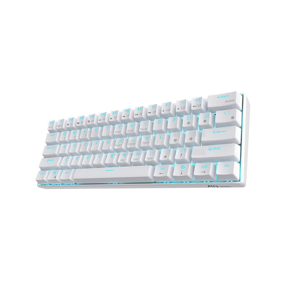 Royal Kludge RK61 Trimode Red switch Mechanical Keyboard White-b