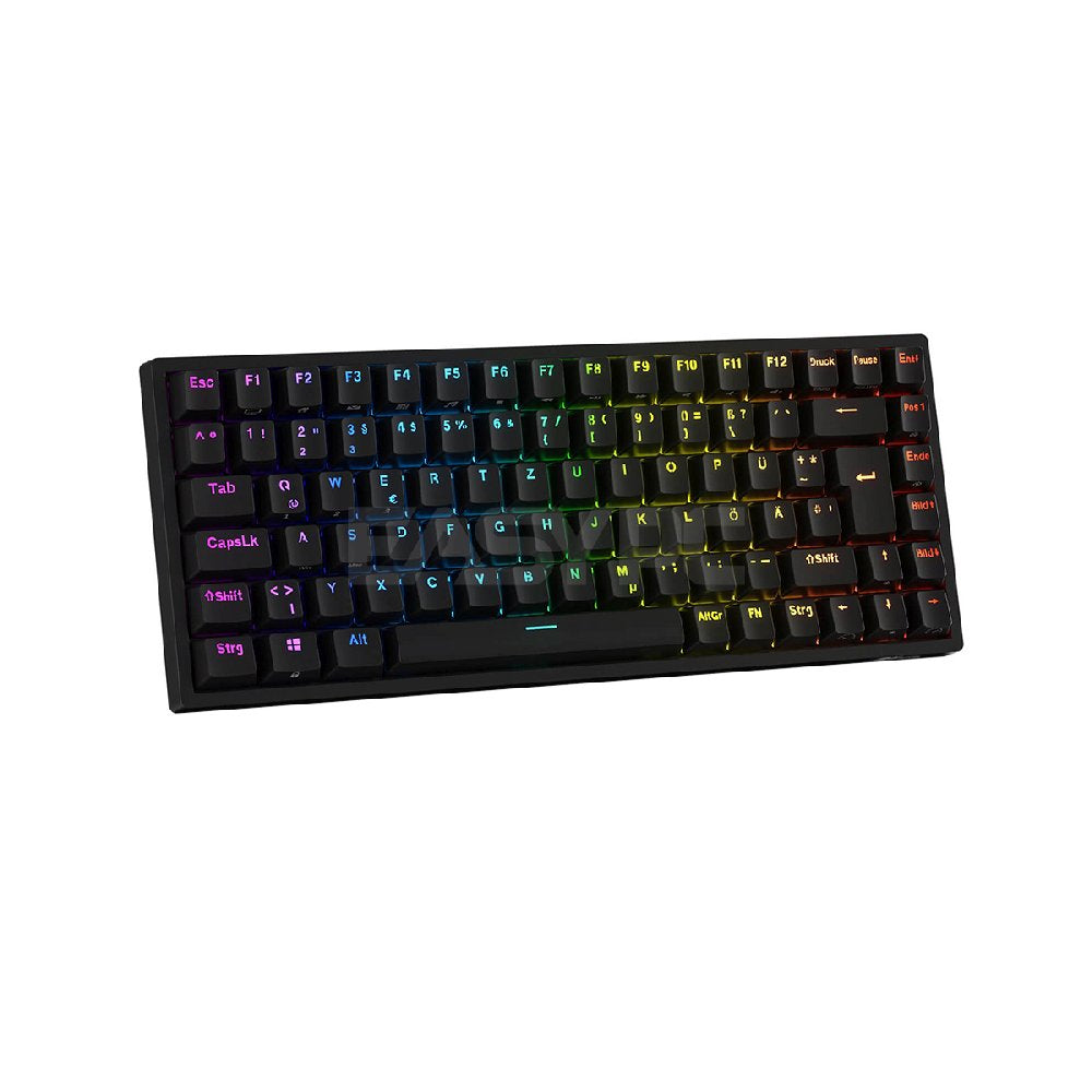 Royal Kludge RK84 Trimode Brown switch Mechanical Keyboard Black-b