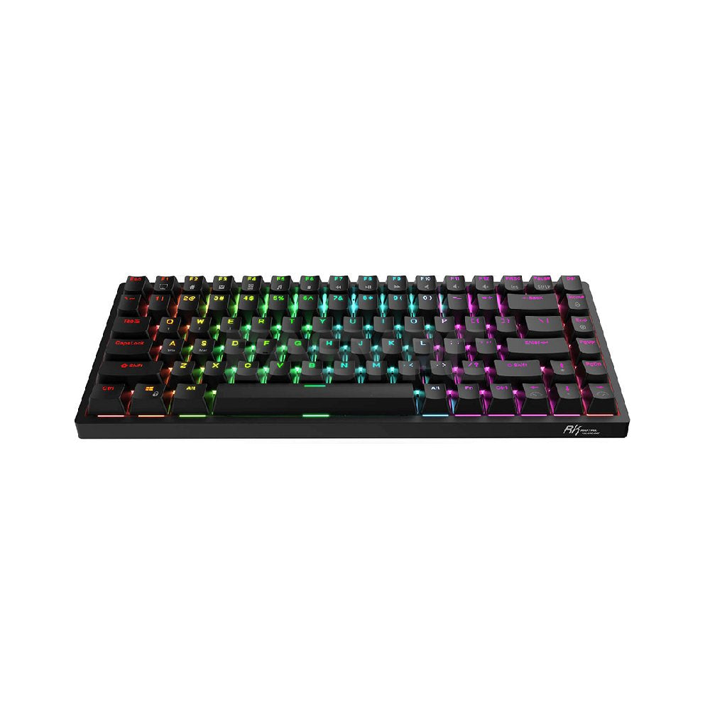 Royal Kludge RK84 Trimode Brown switch Mechanical Keyboard Black-d