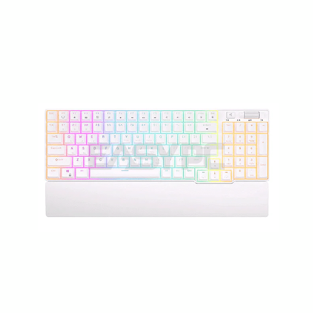 Royal Kludge RK96 Trimode Brown switch Mechanical Keyboard White-d