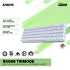 Royal Kludge RKG68 Trimode Red switch Mechanical Keyboard White