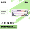 Royal Kludge RKH81 Trimode Mechanical Keyboard White night