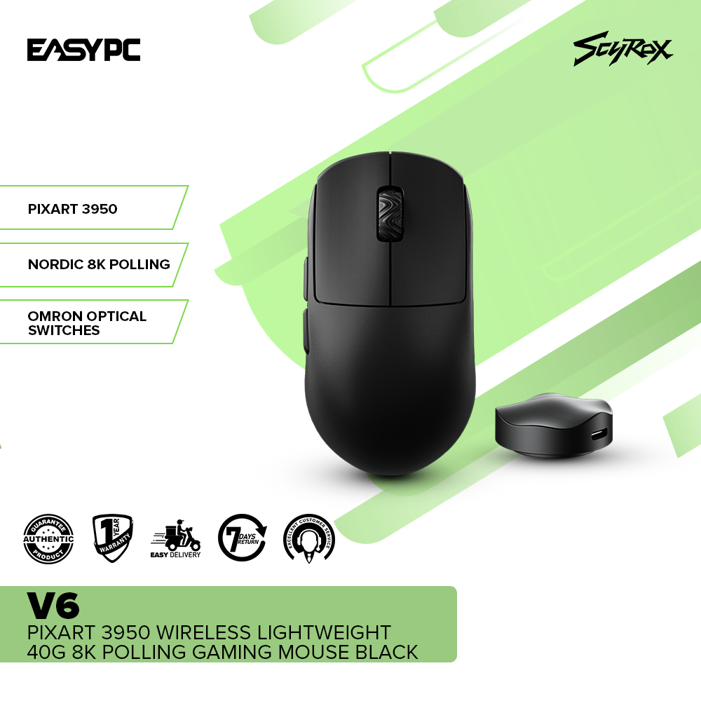 SCYROXV6PIXART3950WirelessLightweight40g8KPollingGamingMouseBlack_2