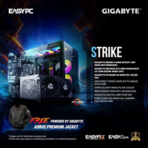 EasyPC STRIKE, Powered by GIGABYTE, September revision