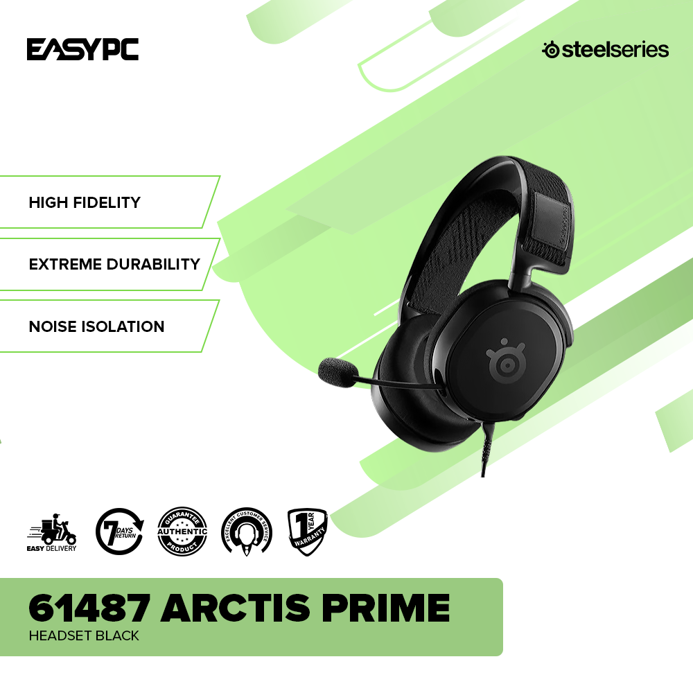 SteelSeries 61487 Arctis Prime Headset Black – EasyPC