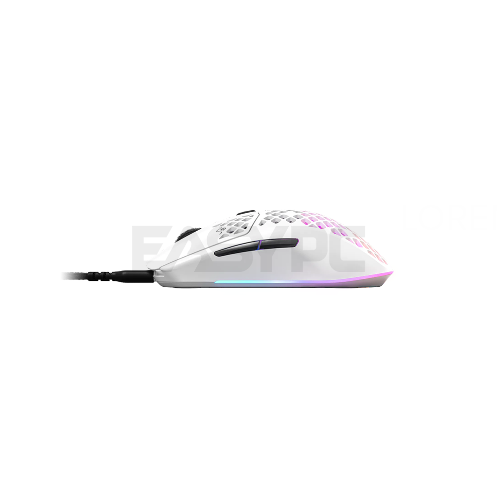 SteelSeries 62611 Aerox 3 Snow Gaming Mouse White-b
