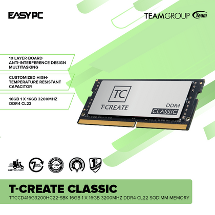 TEAMGROUP T-Create Classic TTCCD416G3200HC22-SBK