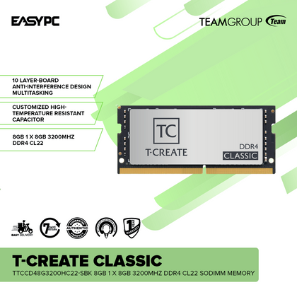 TEAMGROUP T-Create Classic TTCCD48G3200HC22-SBK