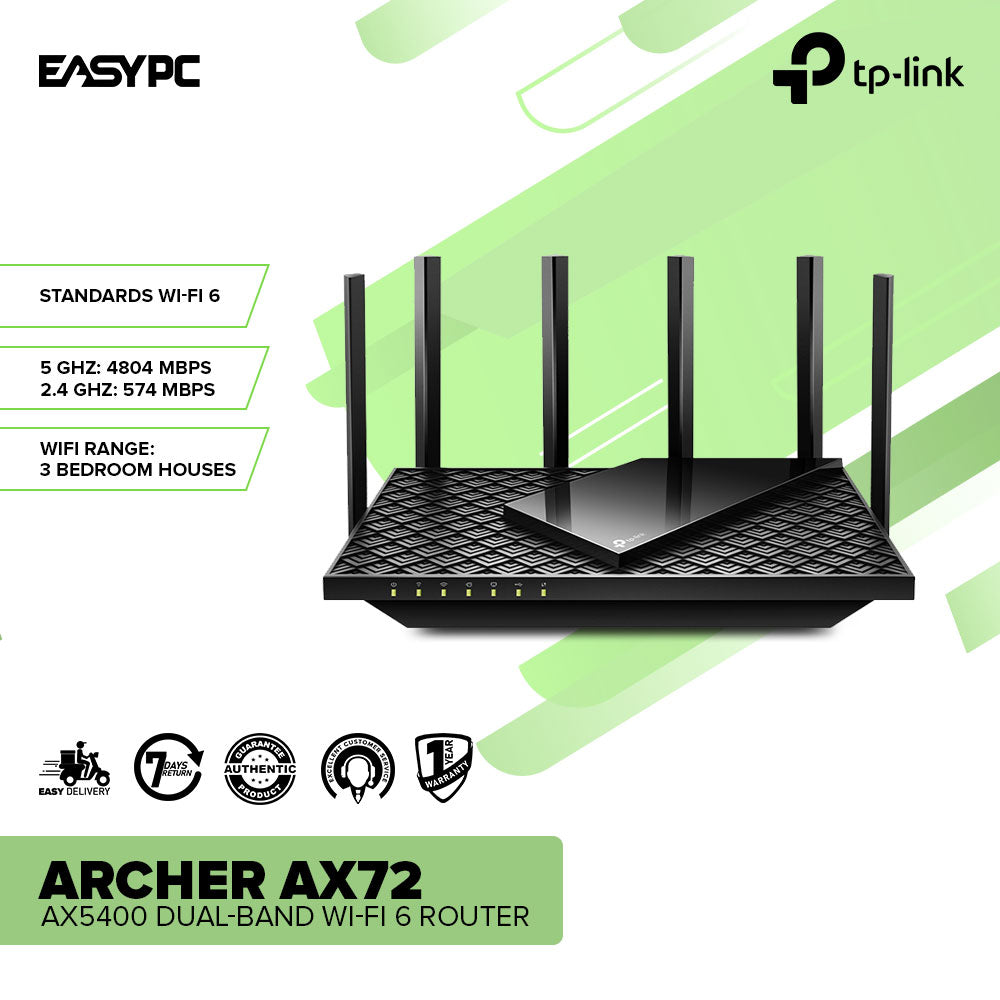 TP-Link Archer AX72 AX5400 Dual-Band Wi-Fi 6 Router – EasyPC