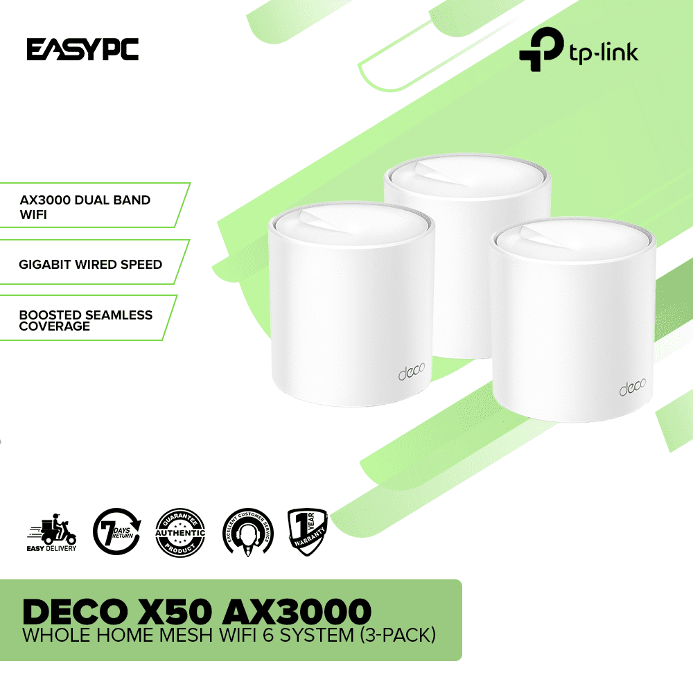 TP-Link Deco X50 AX3000 Wi-Fi 6システム 2パック TP-Link AI搭載メッシュ