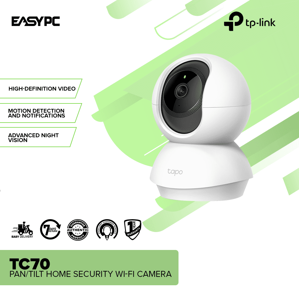 TP-Link TC70 Pan/Tilt Home Security Wi-Fi Camera – EasyPC