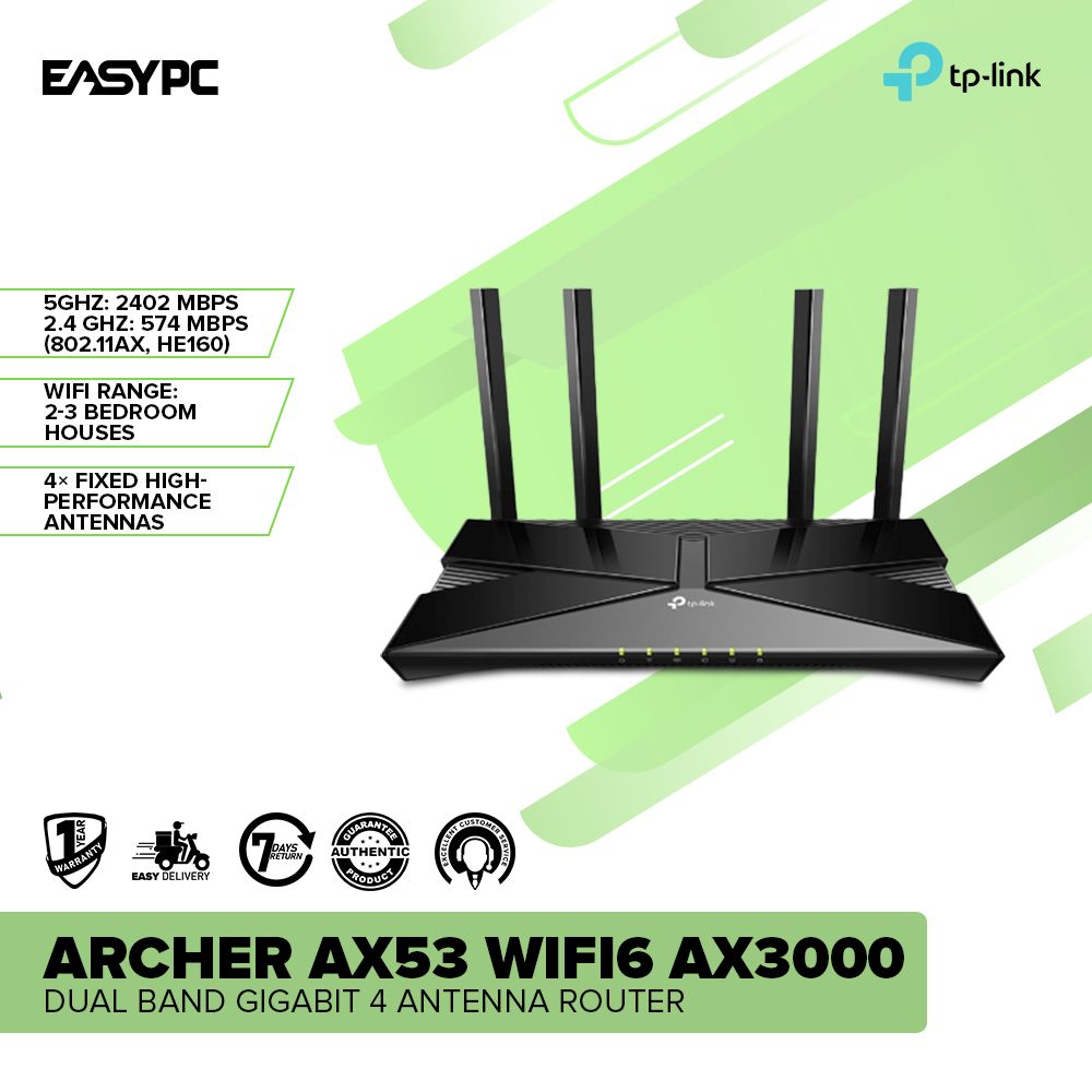 TPLink Archer AX53 WiFi6 AX3000 Dual Band