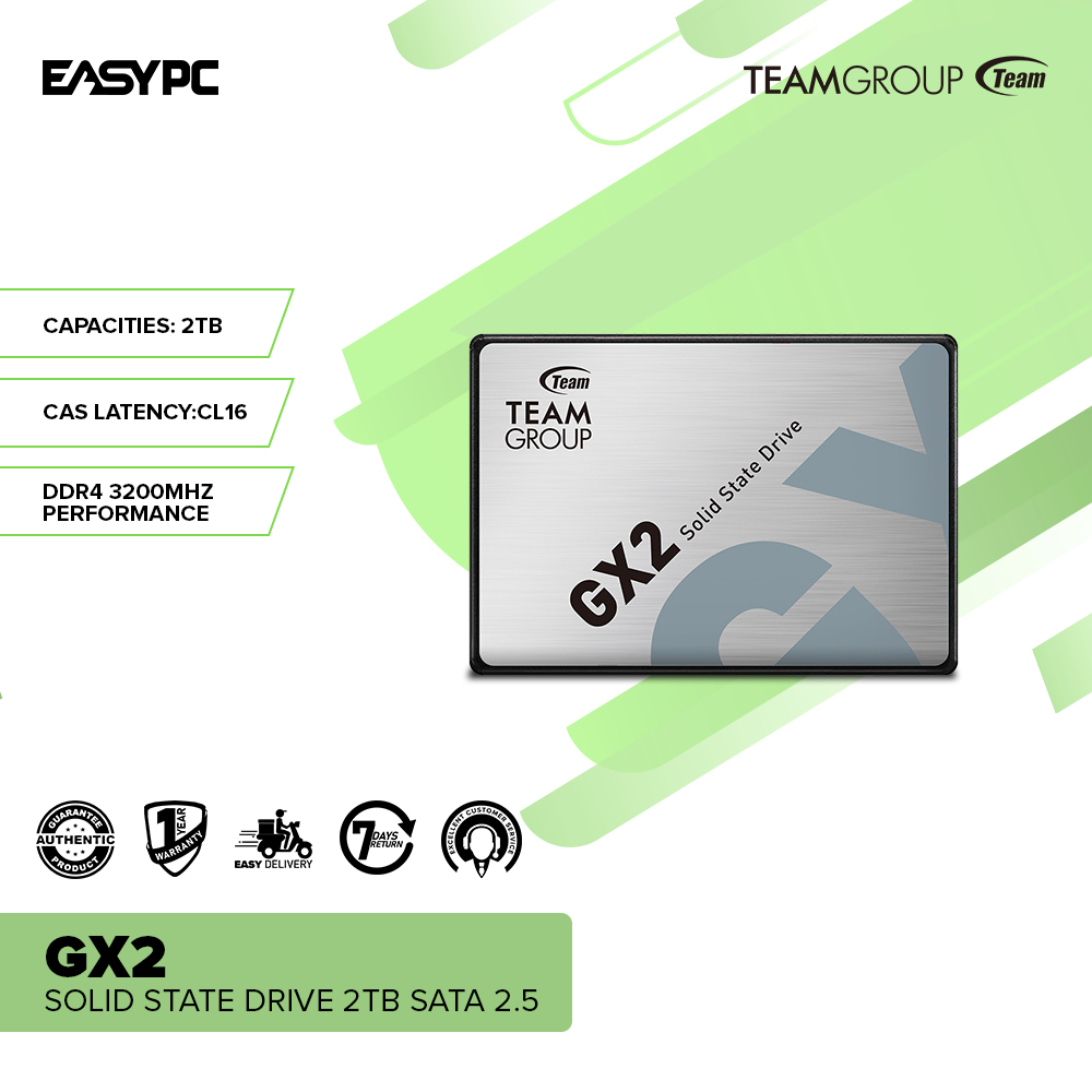 Team Group GX2 2TB SATA 2.5 Inch SSD – EasyPC