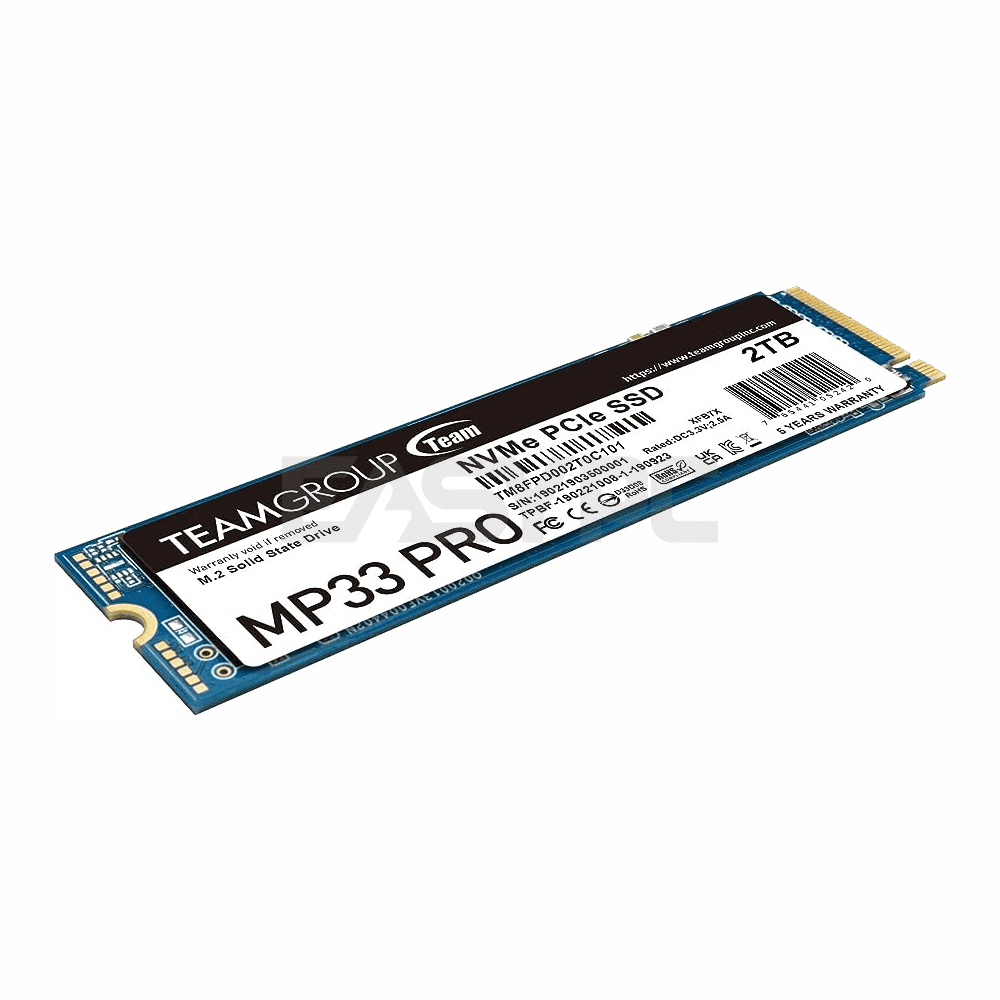 Team Group MP33 PRO 2TB M.2 PCIe Gen3.0 x4 NVME 1.3 Solid State