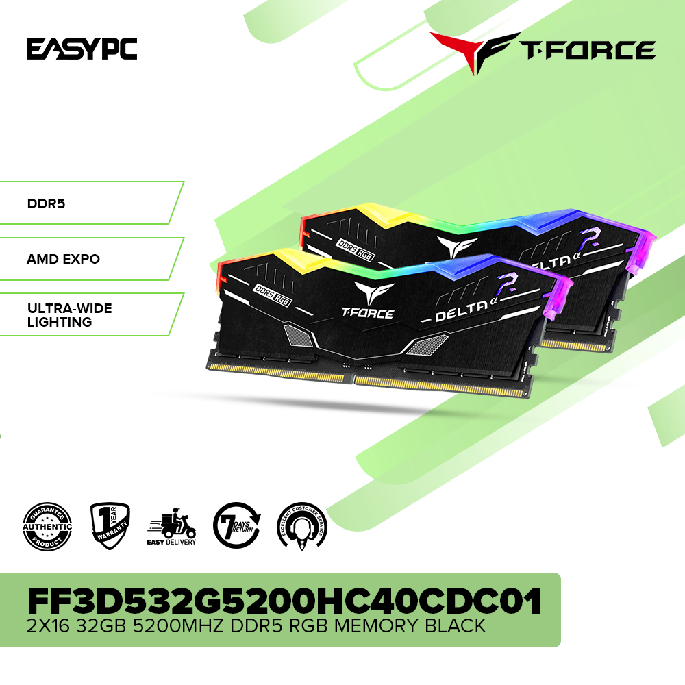 Team Elite TForce Delta 32GB FF3D532G5200HC40CDC01 2x16