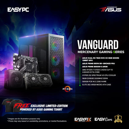 EasyPC VANGUARD - ASUS Pick Build Asenan Gaming Desktop