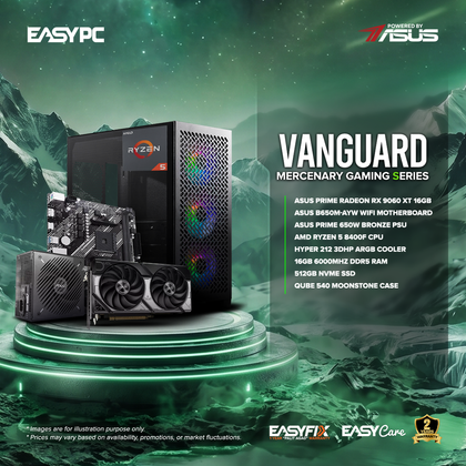 EasyPC VANGUARD - ASUS Mercenary Gaming Series Gaming Desktop