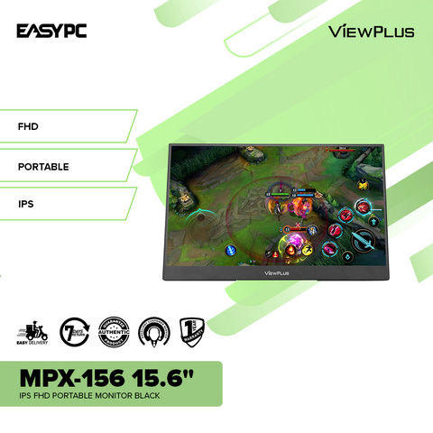 ViewPlus MPX-156 15.6" IPS FHD Portable Monitor Black
