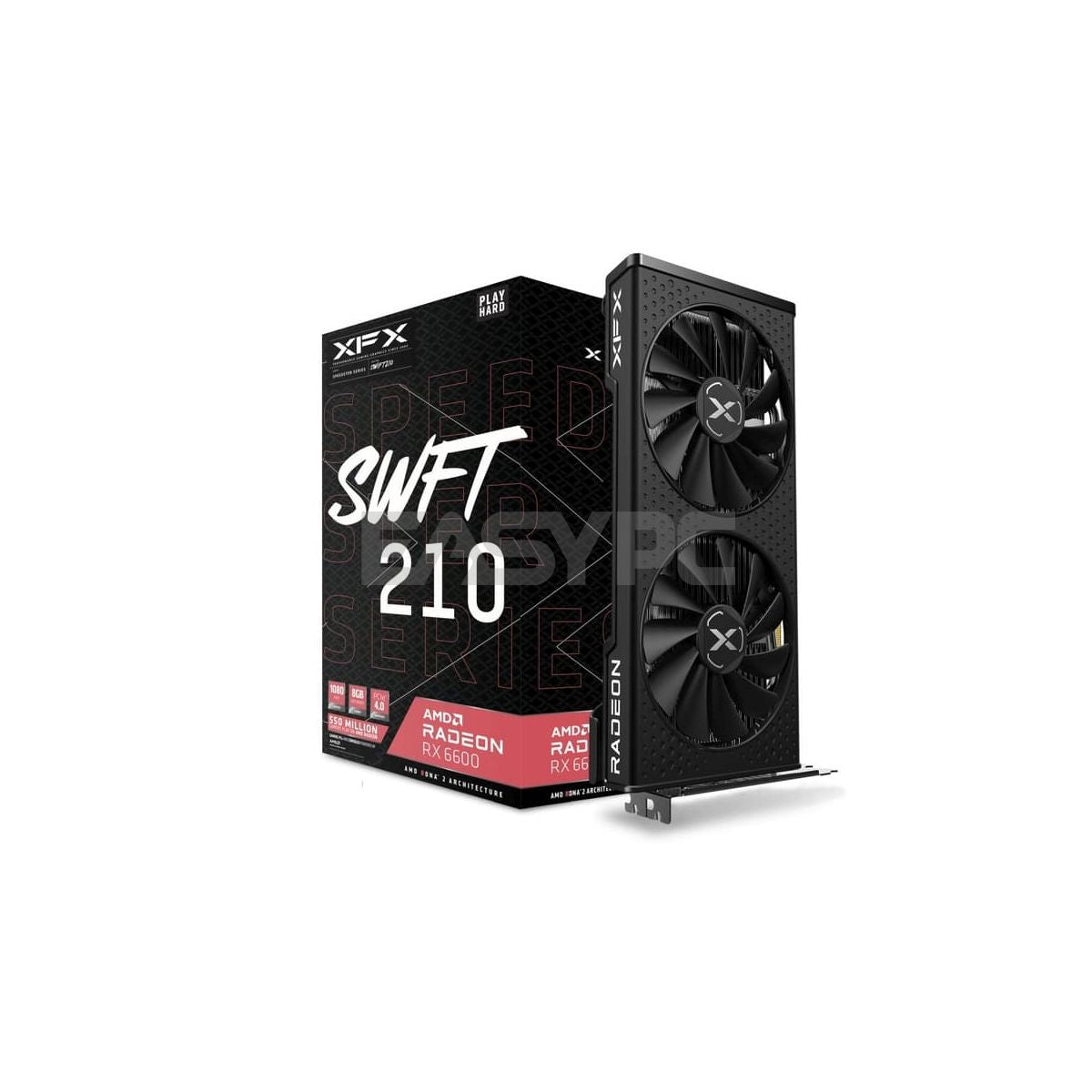 XFX Speedster AMD Radeon™ RX 6600 SWFT 210 CORE RX-66XL8LF-DQ 8GB 128B ...
